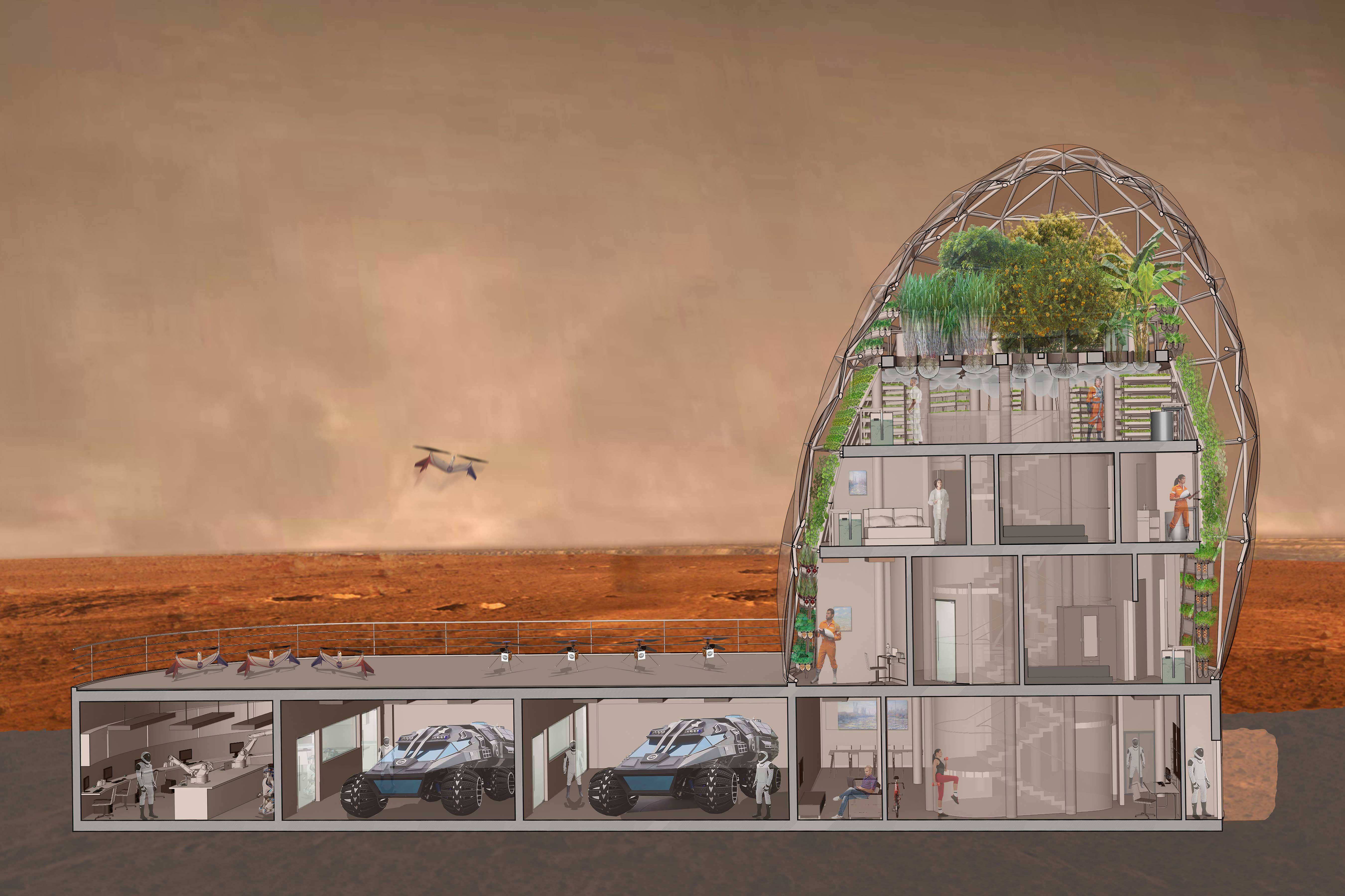 Mars Colony Greenhouse Mars Colony Greenhouse